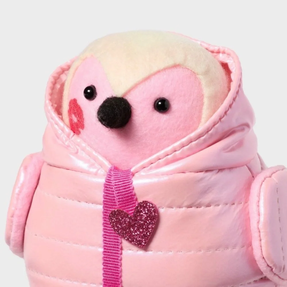 NWT Featherly Friends Valentine's Day 'Smoocher' Puffer Bird Spritz Target